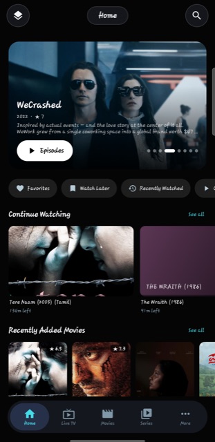 StreamSetu Android Home